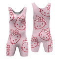 Hello Kitty Pink Santa Wrestling Singlet