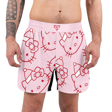 Hello Kitty Pink Santa Grappling Shorts