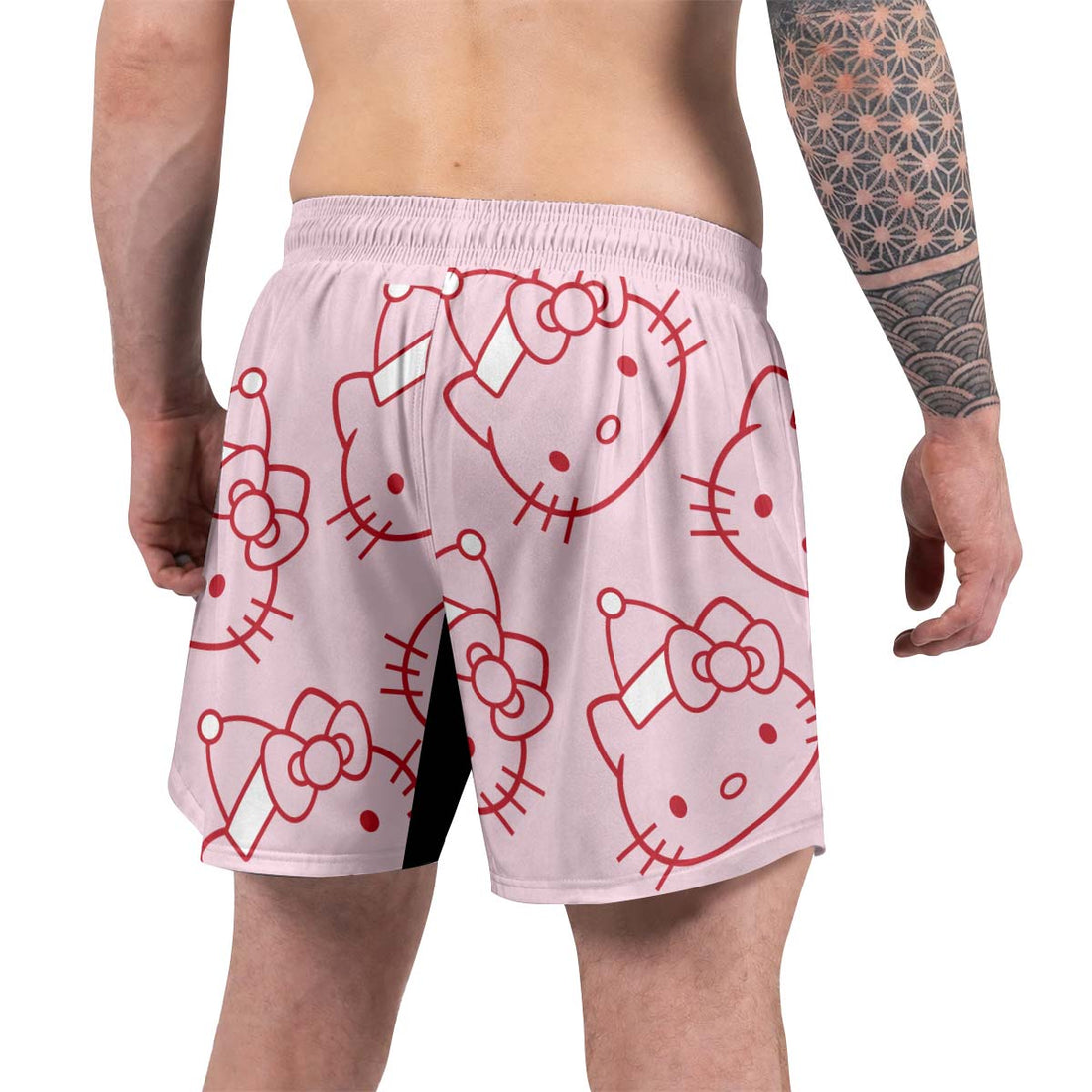 Hello Kitty Pink Santa Grappling Shorts
