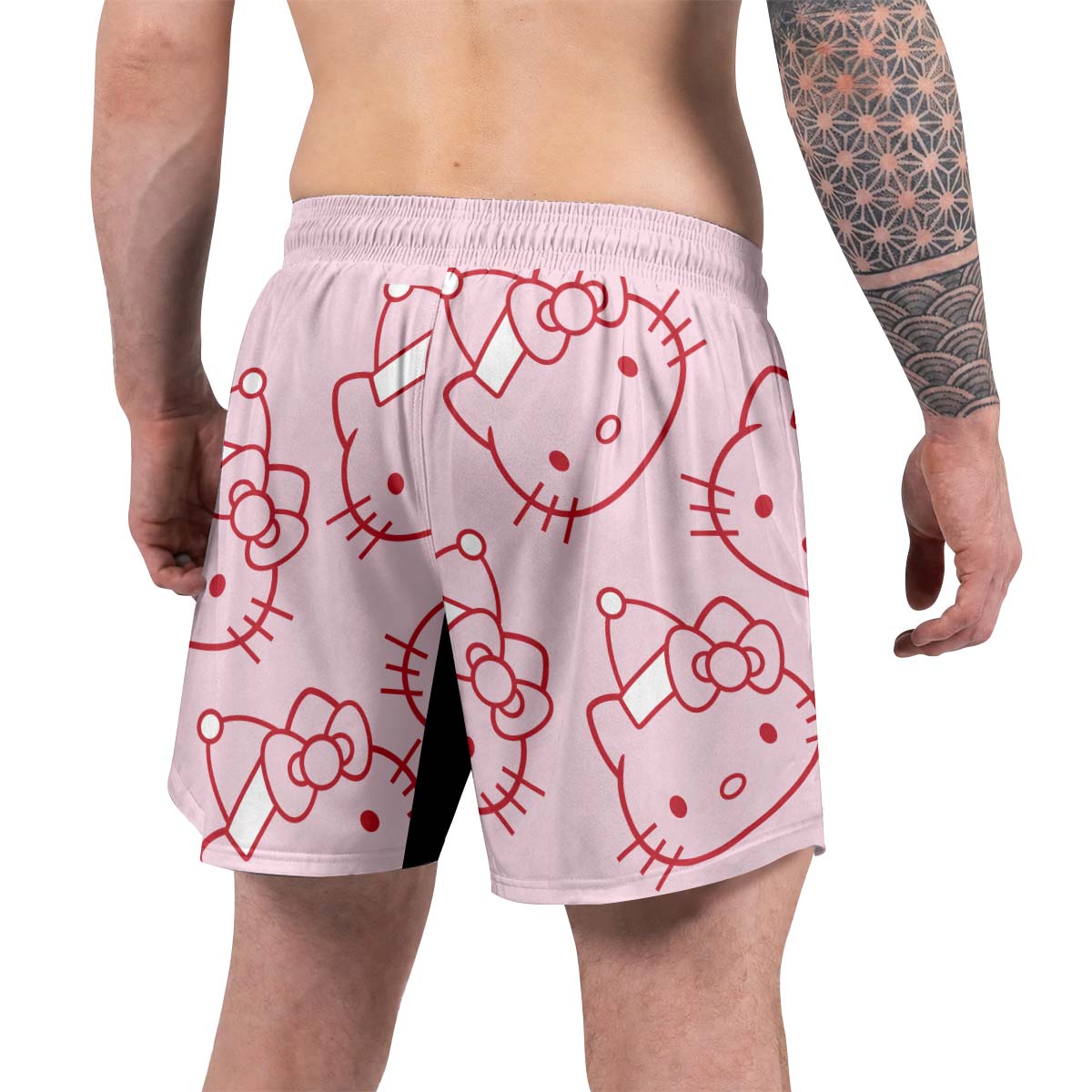 Hello Kitty Pink Santa Grappling Shorts