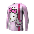 Hello Kitty Pink Stripe Kids Rash Guard