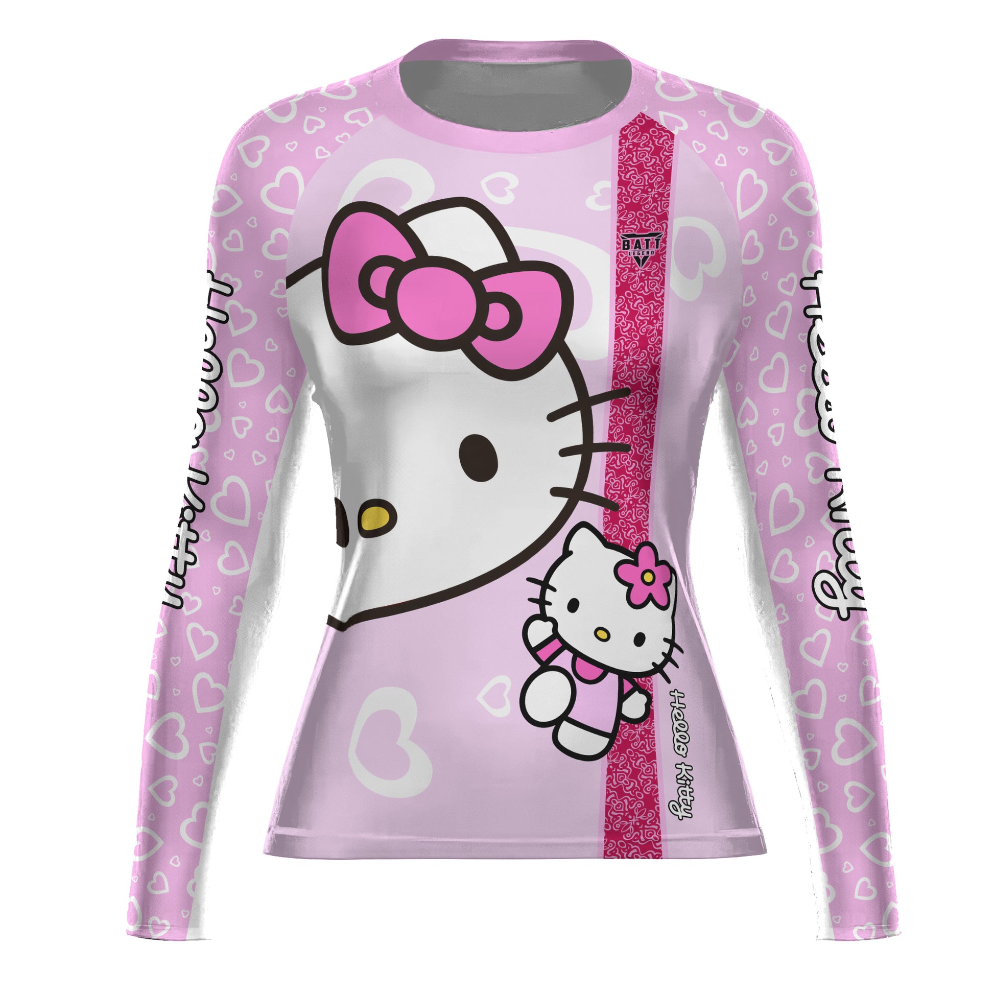 Hello Kitty Pink Stripe Rash Guard