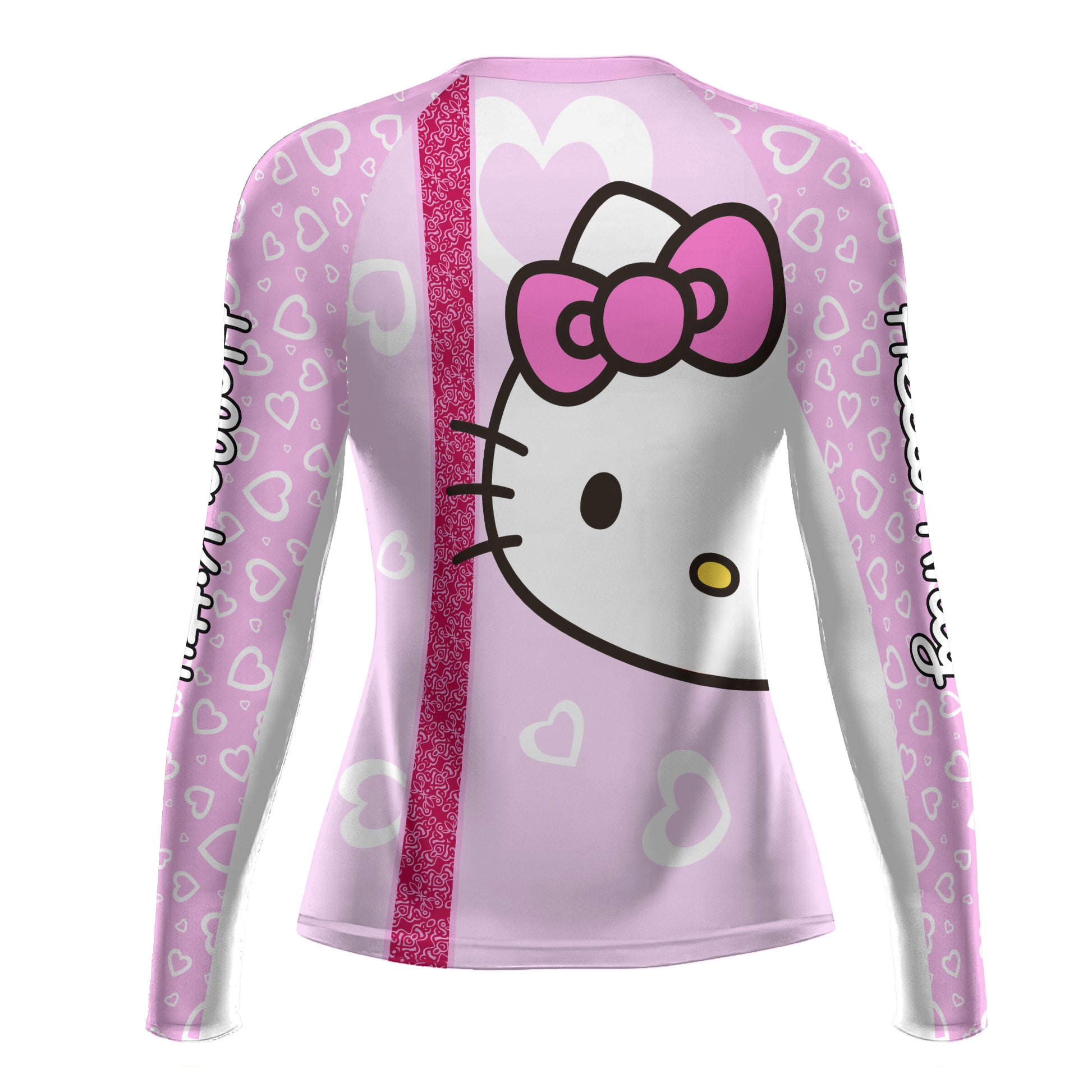 Hello Kitty Pink Stripe Rash Guard