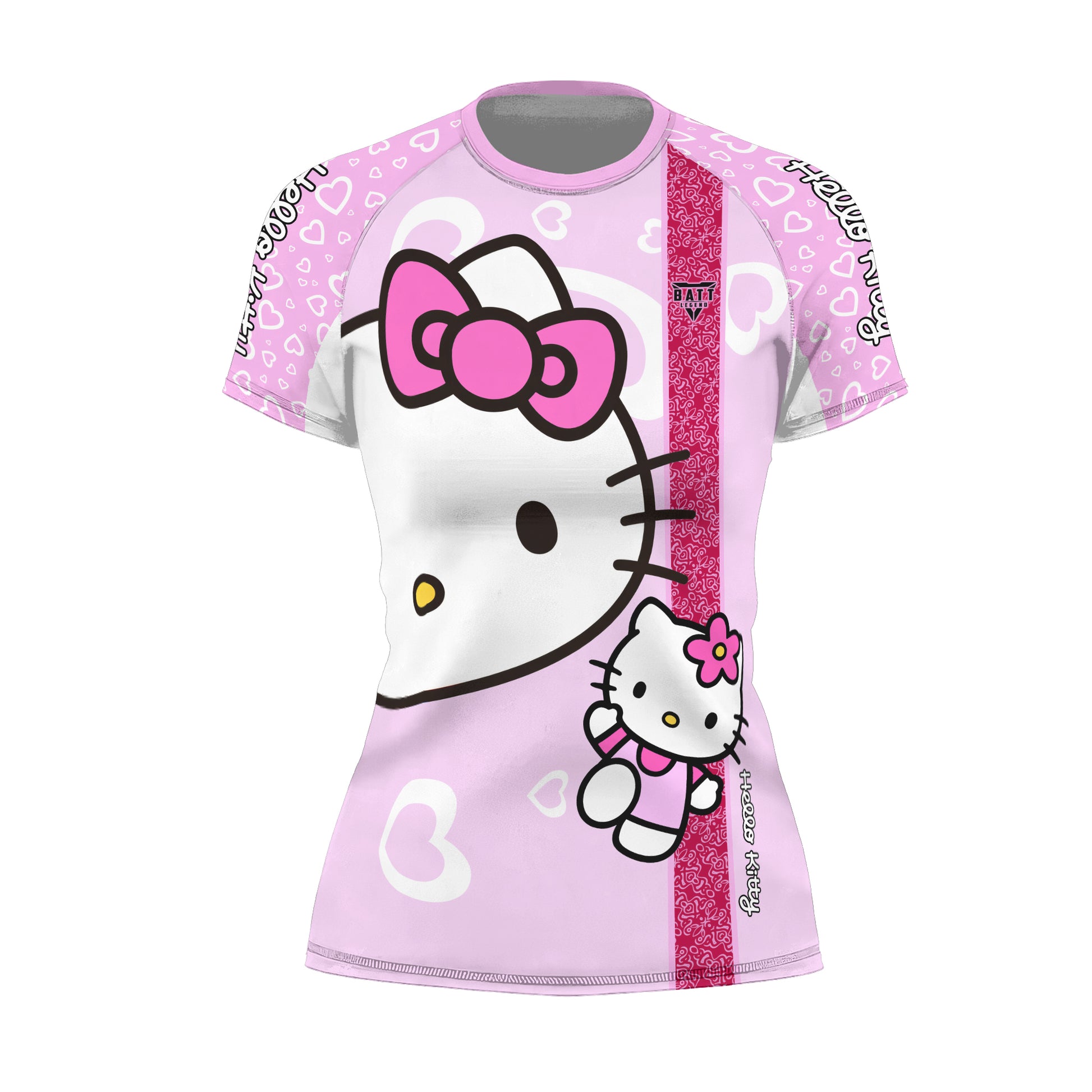 Hello Kitty Pink Stripe Rash Guard