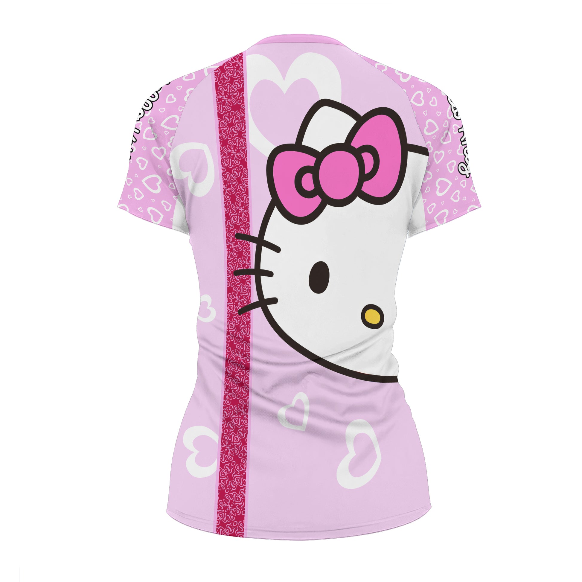 Hello Kitty Pink Stripe Rash Guard