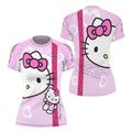 Hello Kitty Pink Stripe Rash Guard
