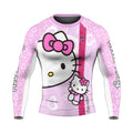Hello Kitty Pink Stripe Rash Guard