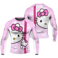 Hello Kitty Pink Stripe Rash Guard