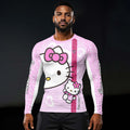 Hello Kitty Pink Stripe Rash Guard