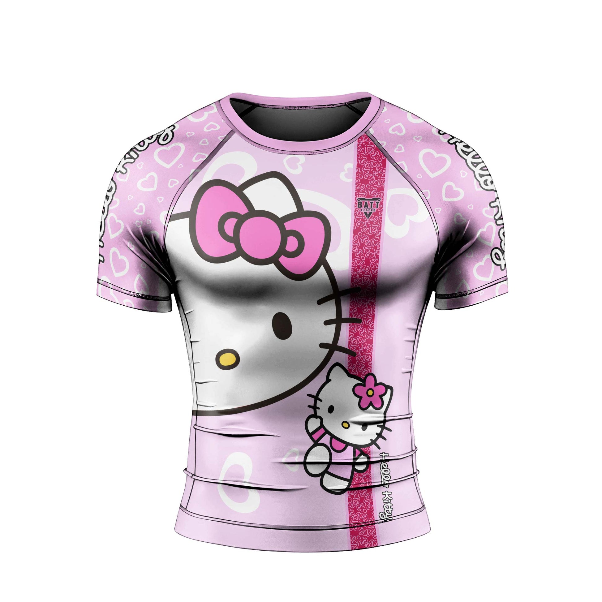 Hello Kitty Pink Stripe Rash Guard