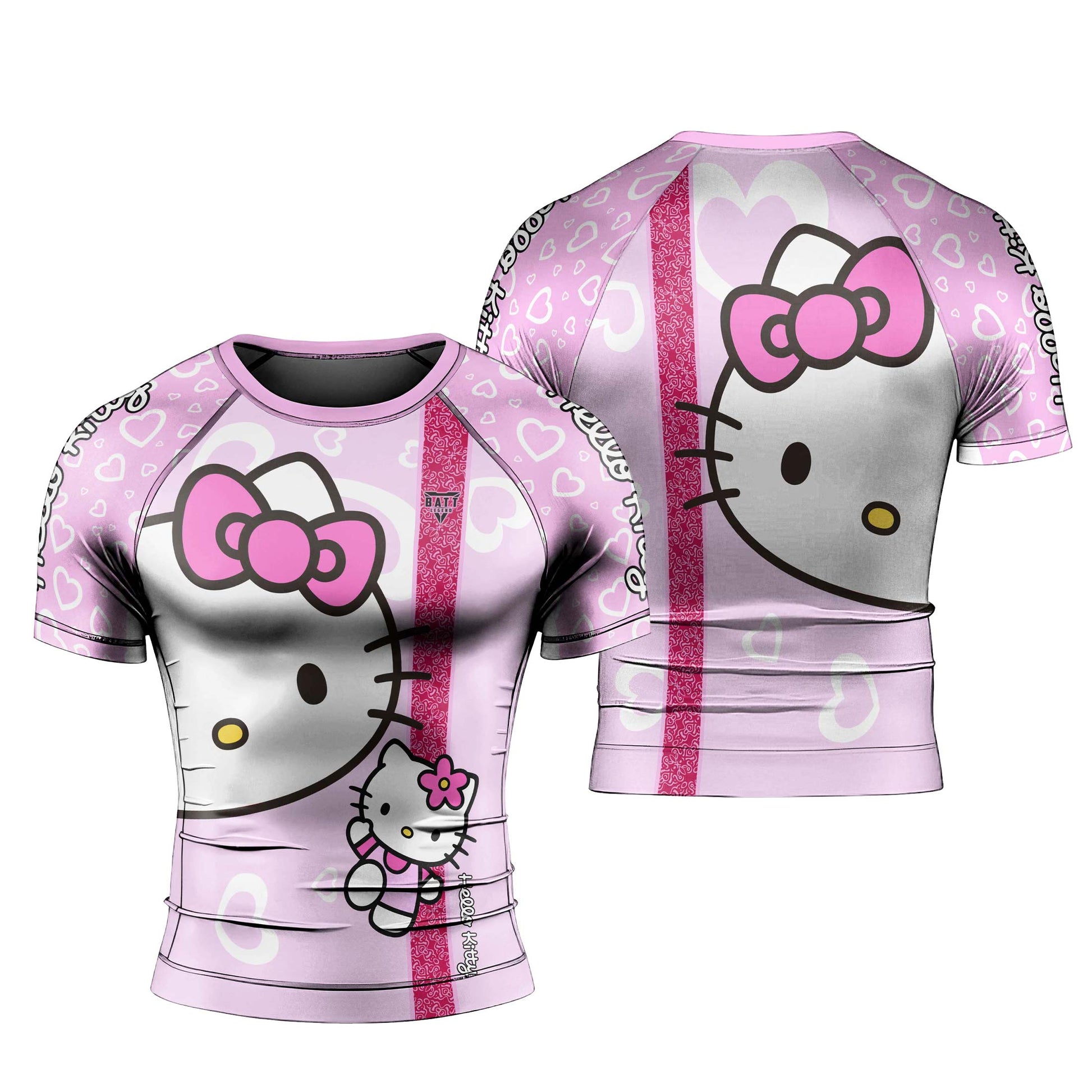 Hello Kitty Pink Stripe Rash Guard