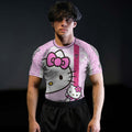 Hello Kitty Pink Stripe Rash Guard