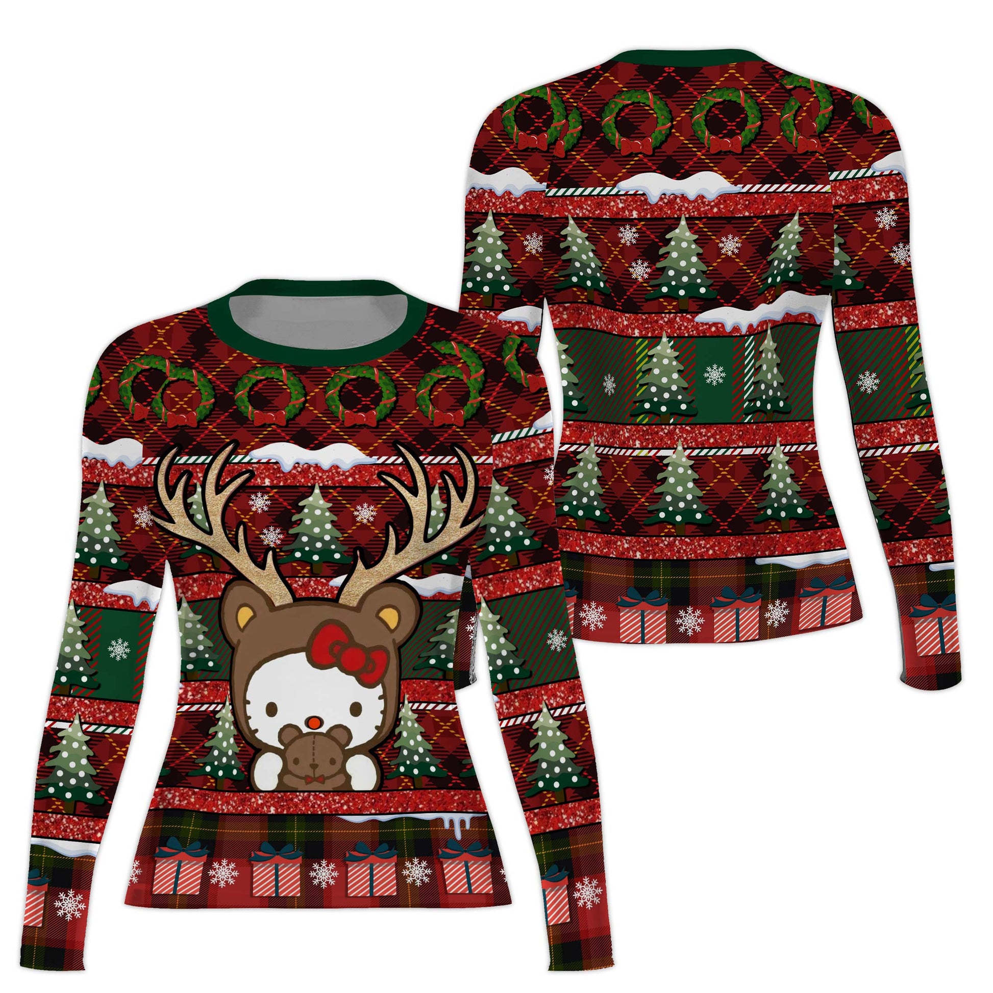 Hello Kitty Reindeer Rash Guard