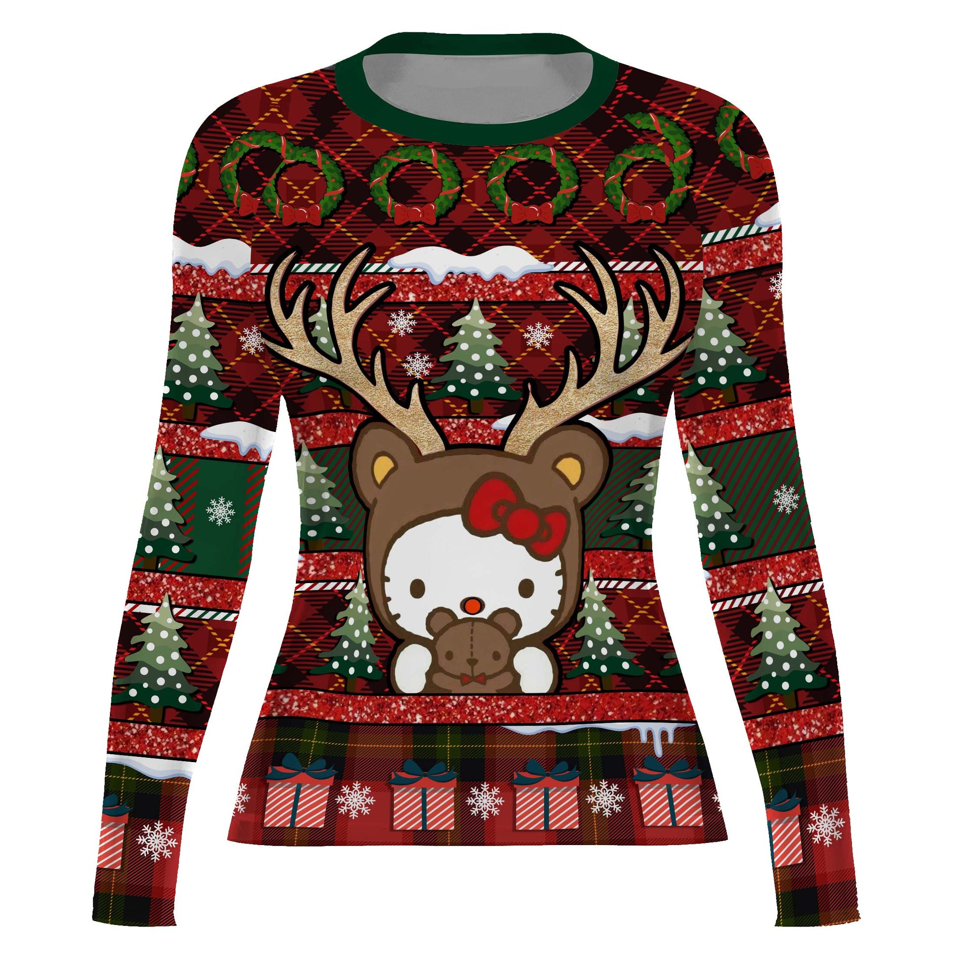 Hello Kitty Reindeer Rash Guard