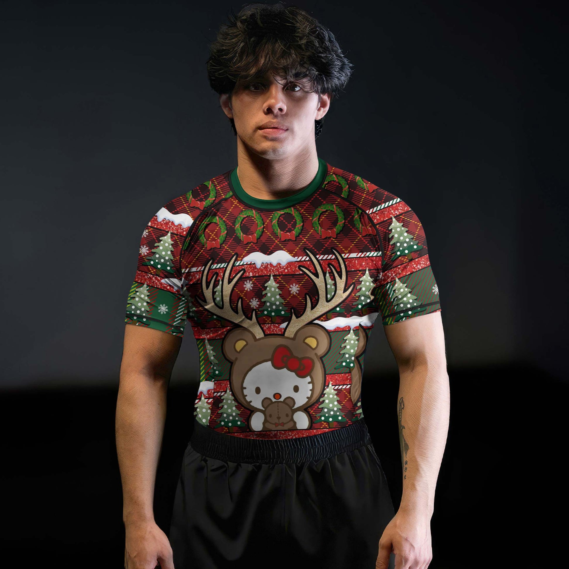Hello Kitty Reindeer Rash Guard