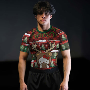 Hello Kitty Reindeer Rash Guard