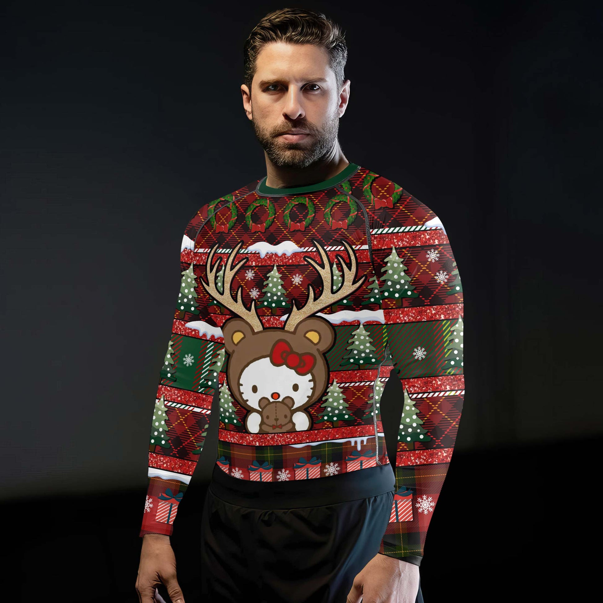 Hello Kitty Reindeer Rash Guard