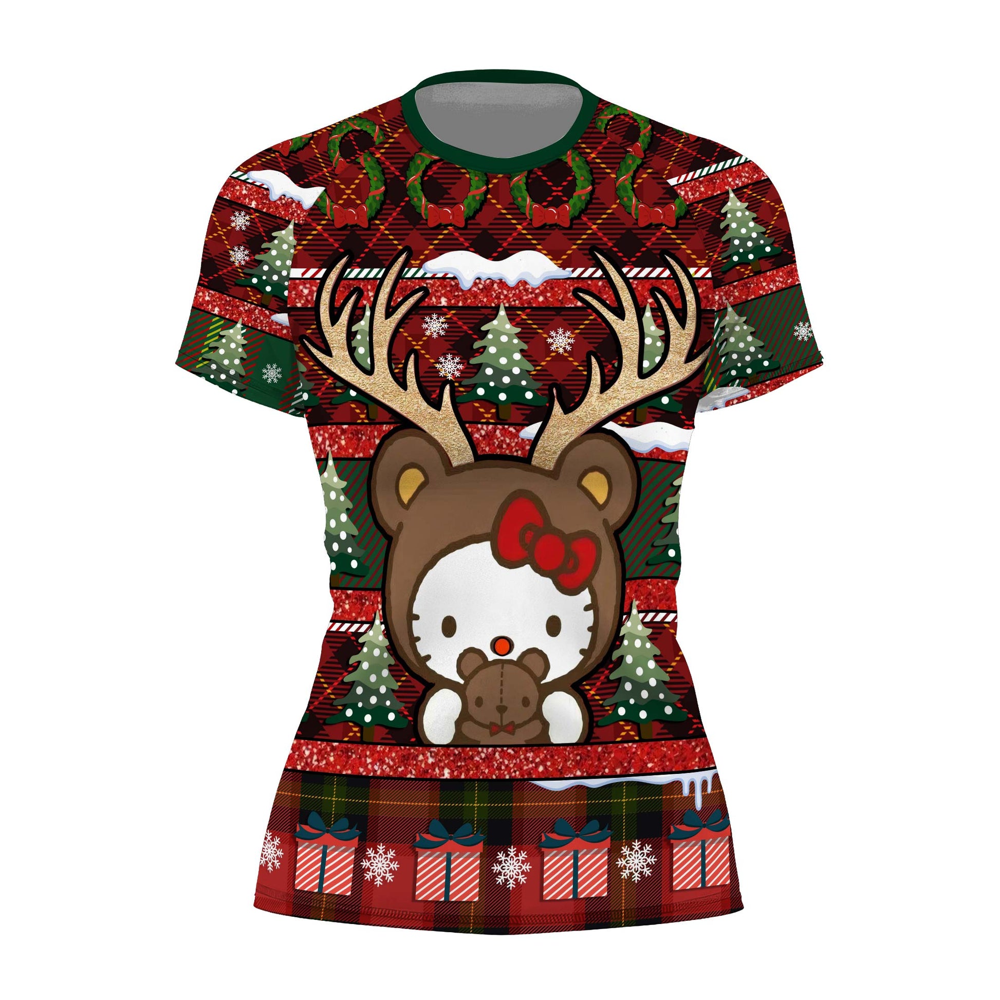 Hello Kitty Reindeer Rash Guard