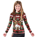 Hello Kitty Reindeer Santa Kids Rash Guard