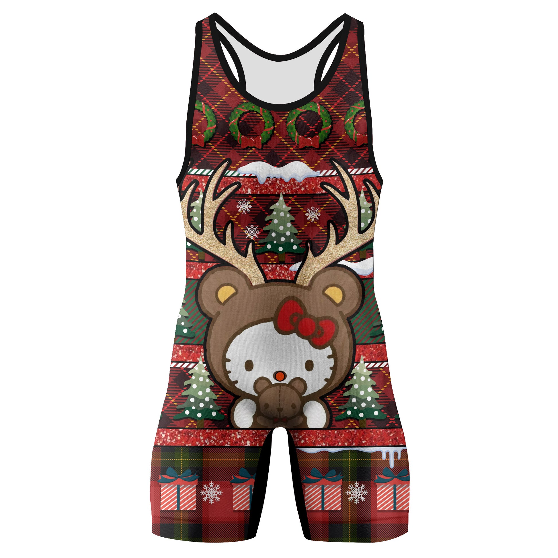 Hello Kitty Reindeer Wrestling Singlet