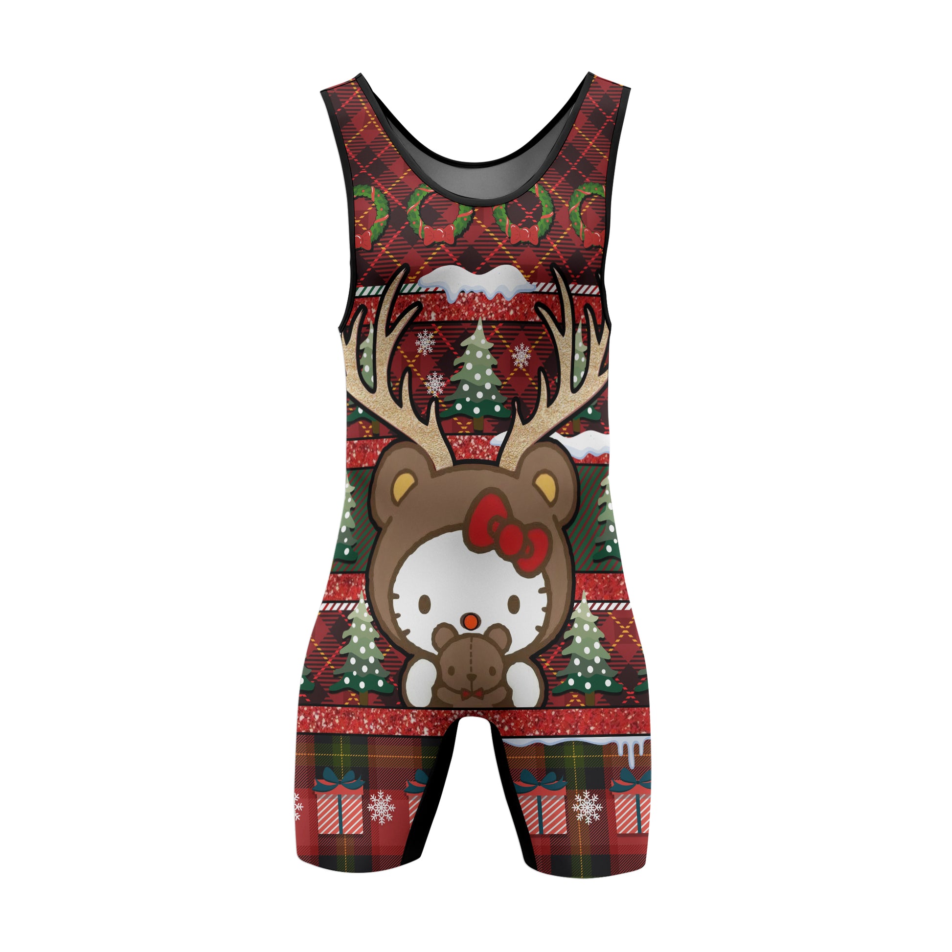 Hello Kitty Reindeer Wrestling Singlet