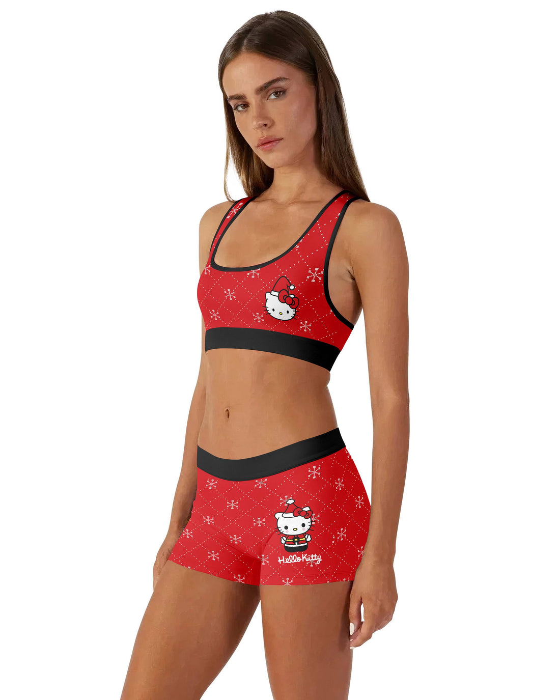 Hello Kitty Santa Claus Women's Workout Set