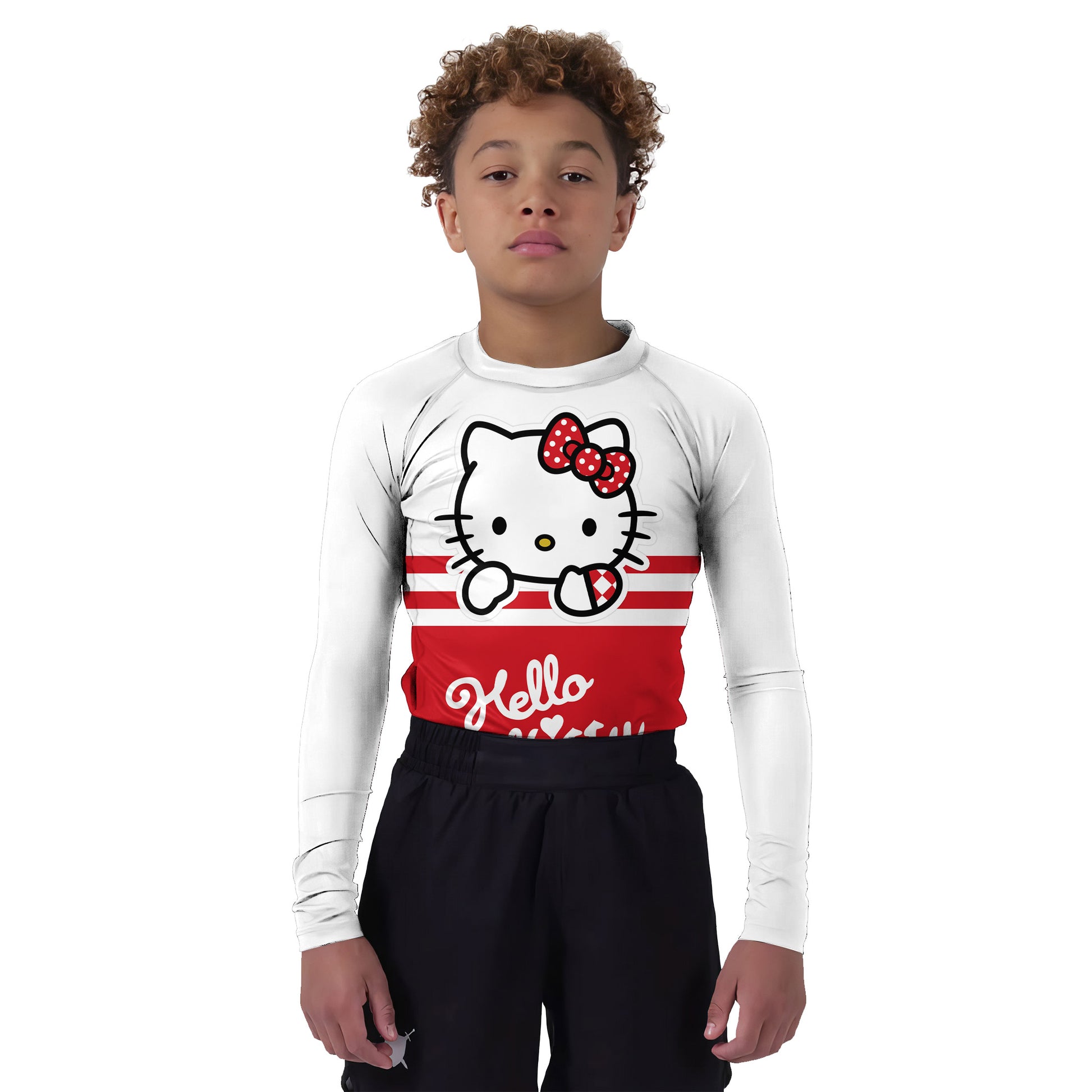Hello Kitty Stripe Kids Rash Guard