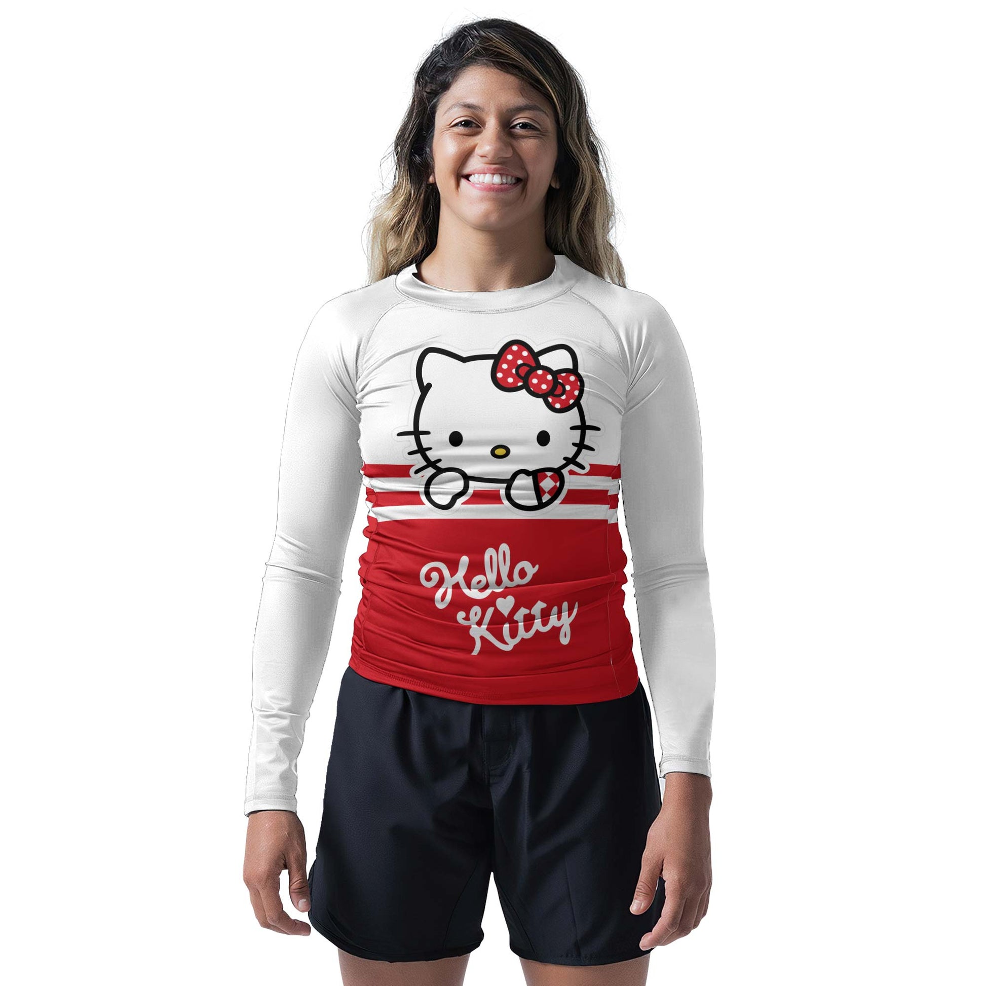 Hello Kitty Stripe Rash Guard