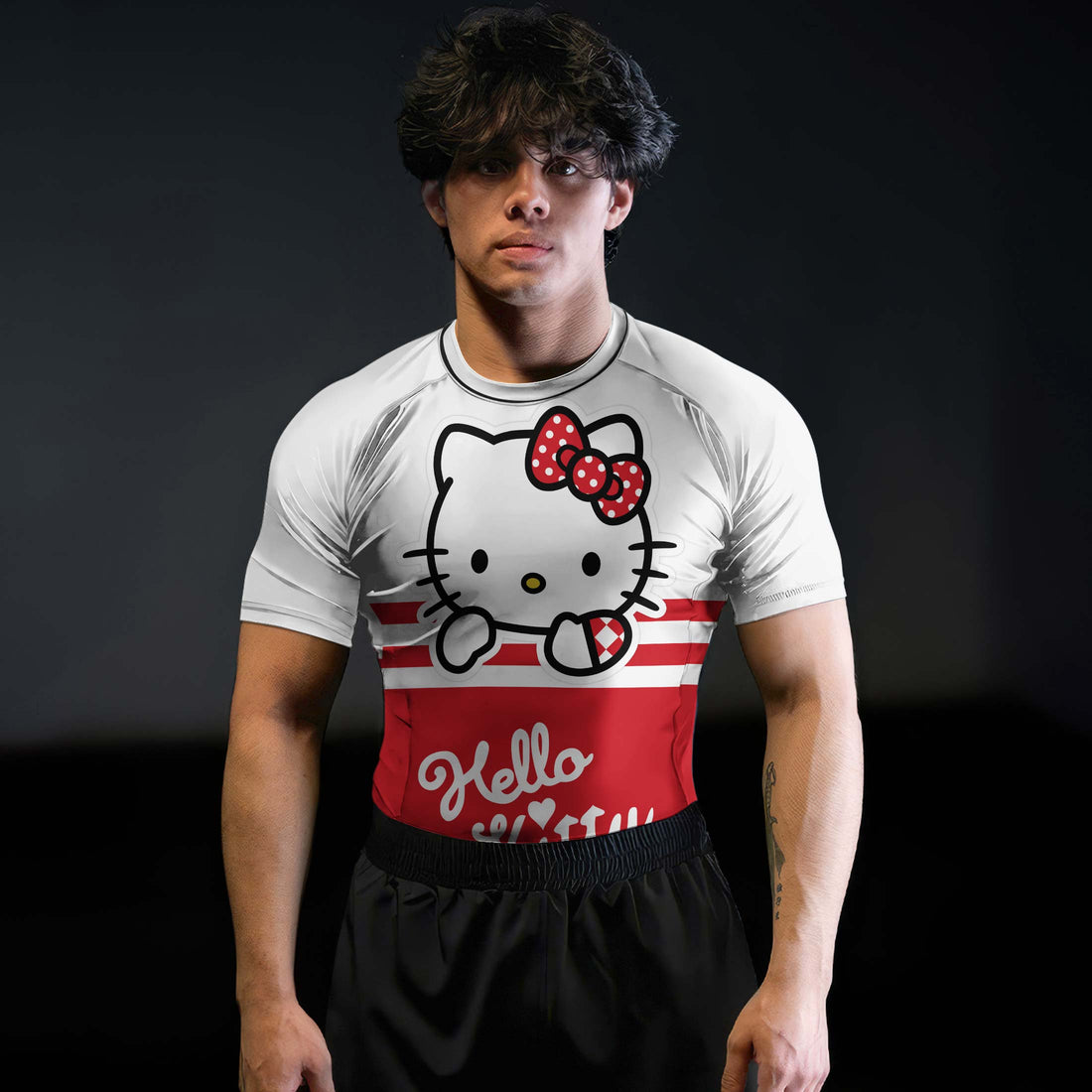 Hello Kitty Stripe Rash Guard