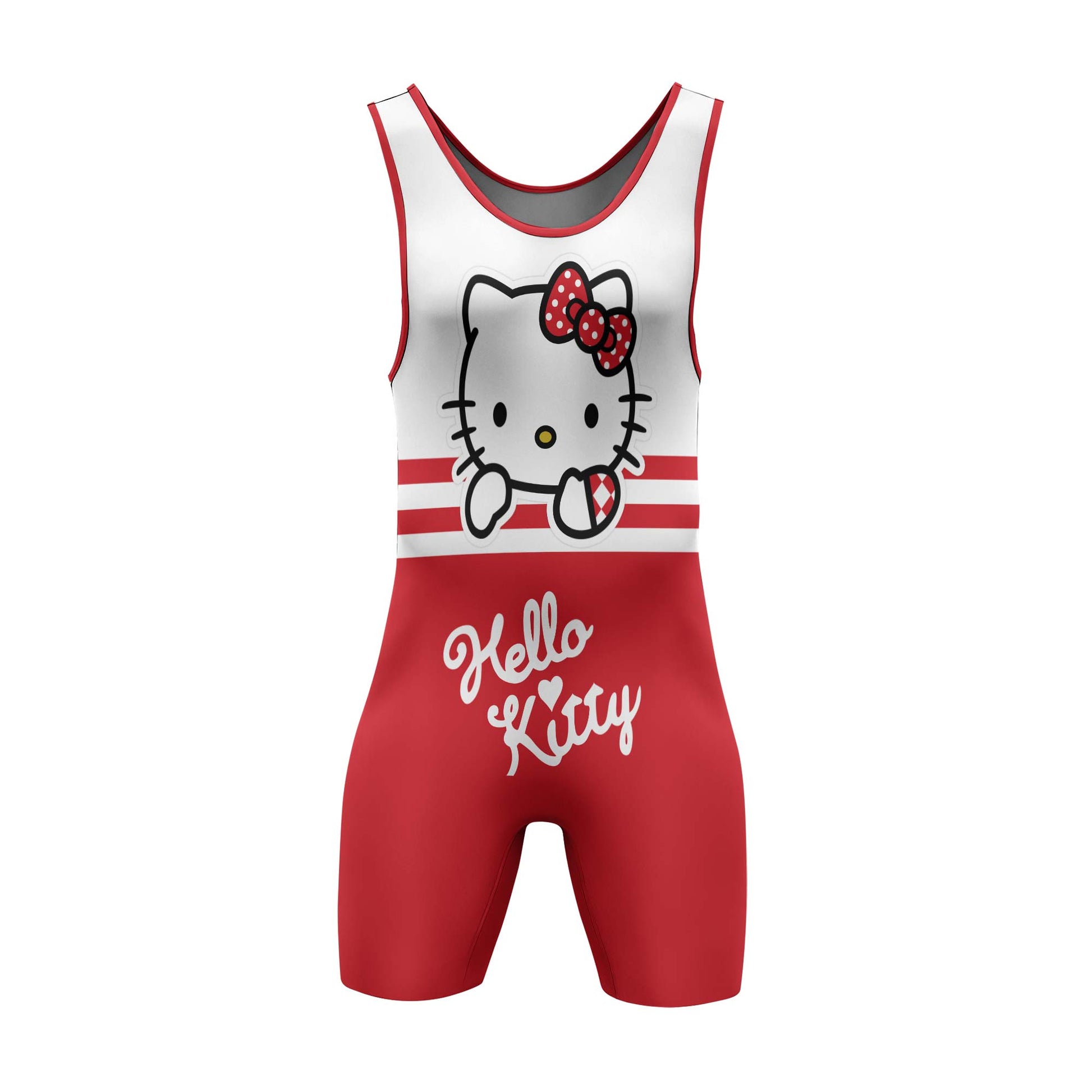 Hello Kitty Stripe Wrestling Singlet