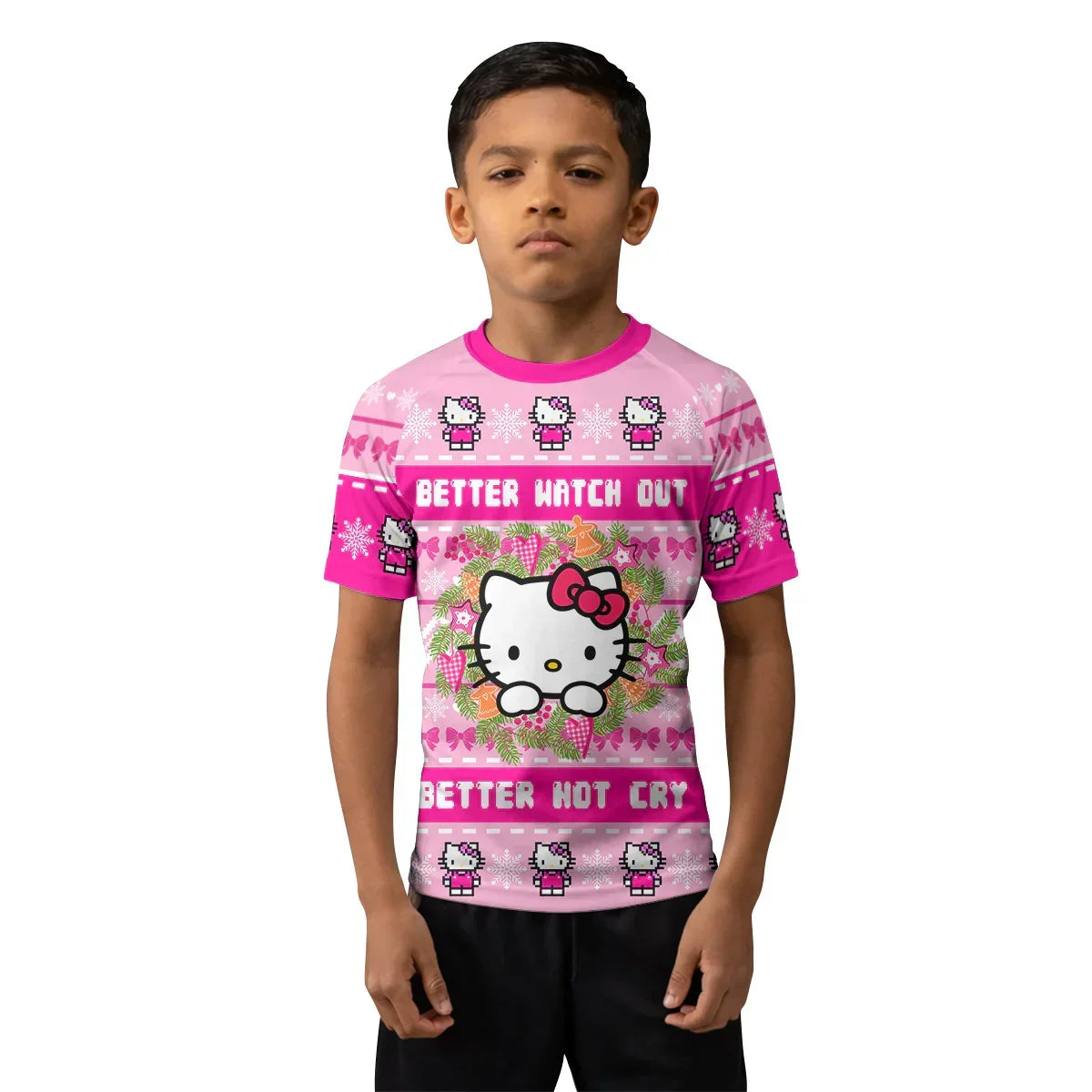 Hello Kitty is Coming Kids Rash Guard