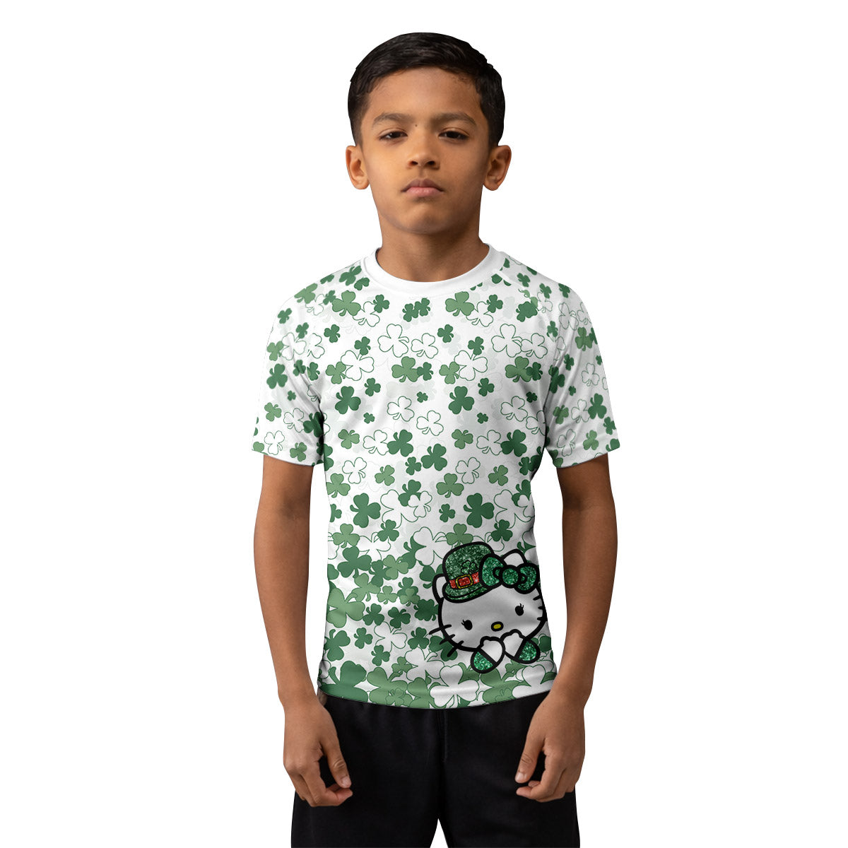 Hello Patrick Kitty Kids Rash Guard