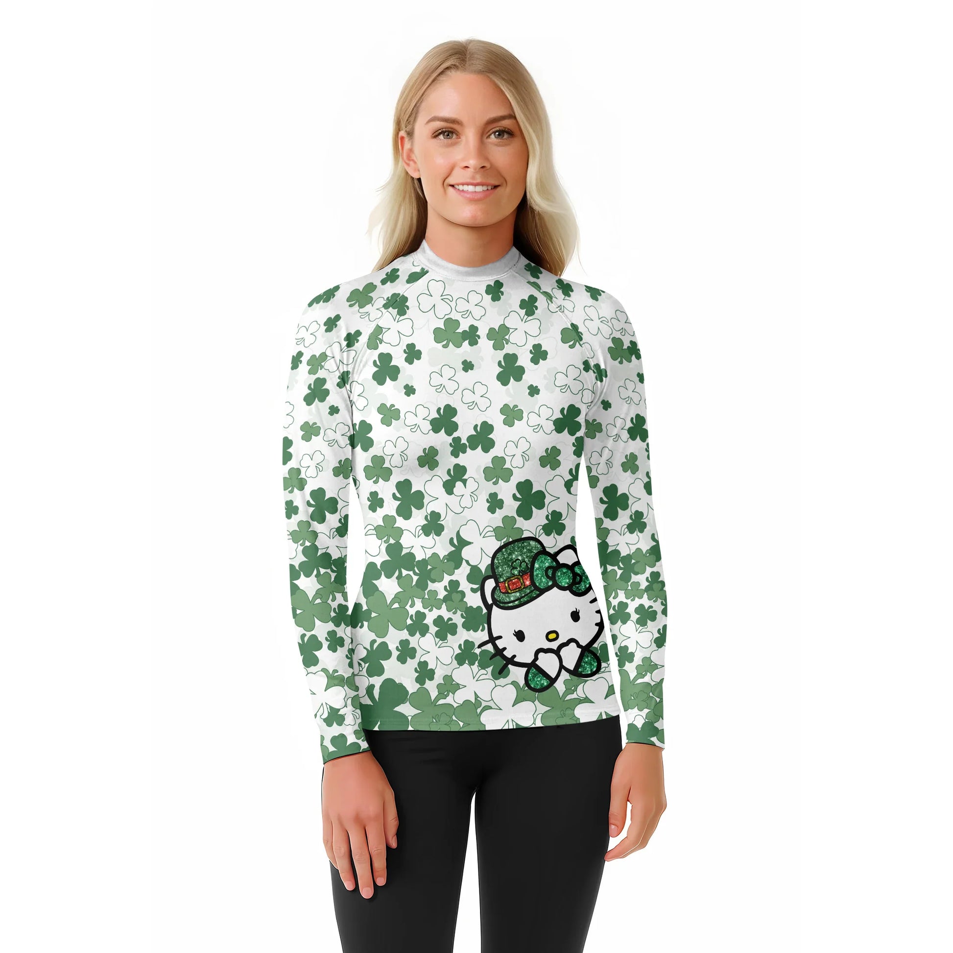 Hello Patrick Kitty Rash Guard