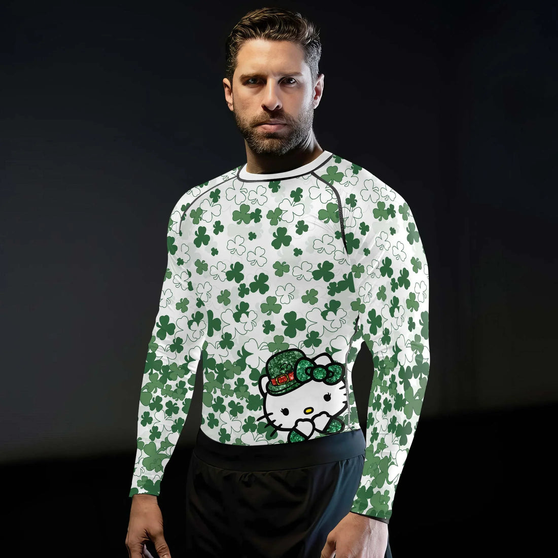 Hello Patrick Kitty Rash Guard