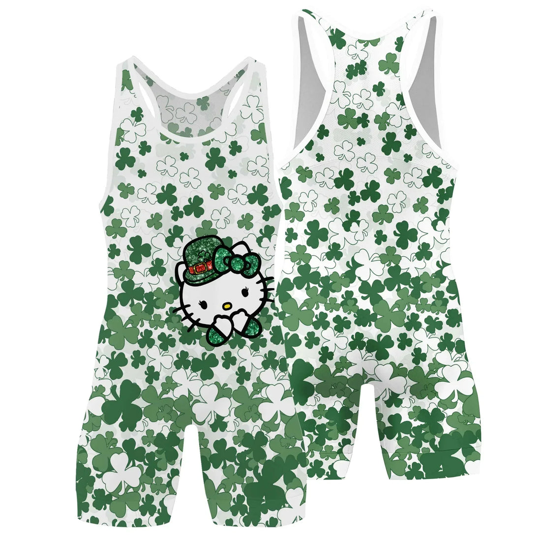Hello Patrick Kitty Wrestling Singlet