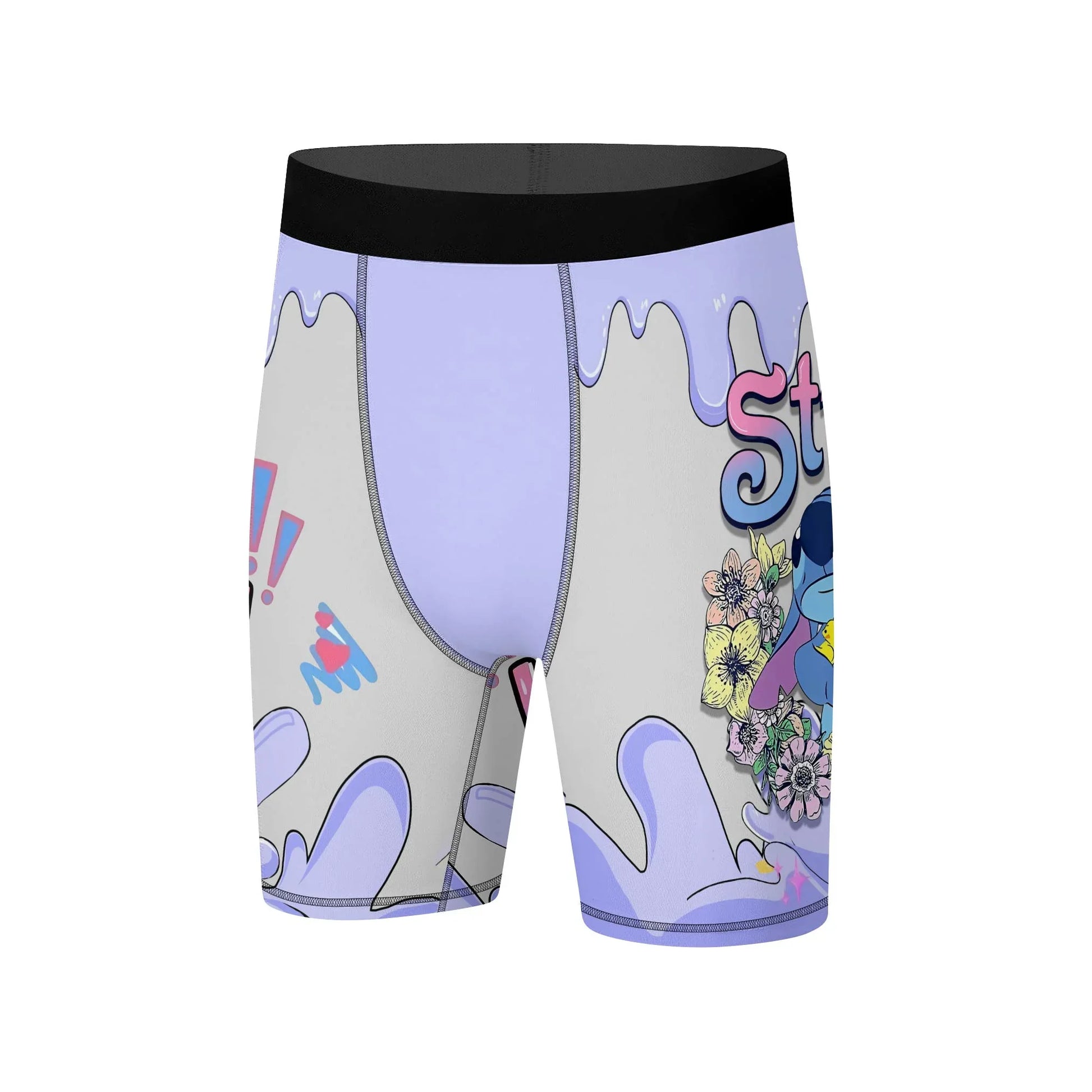 Hello Stitch Compression Shorts