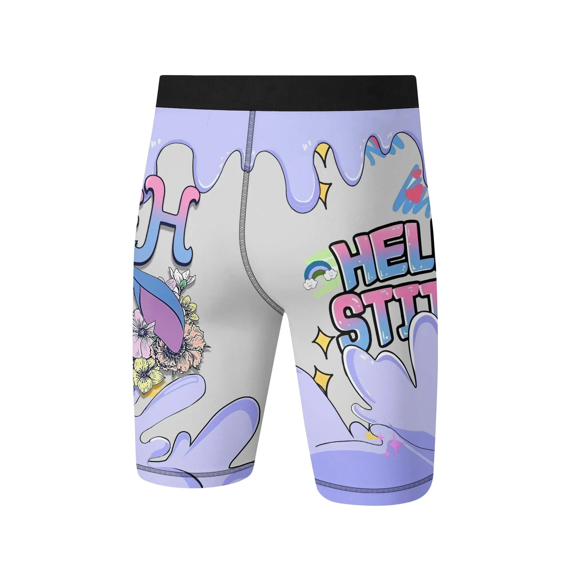 Hello Stitch Compression Shorts