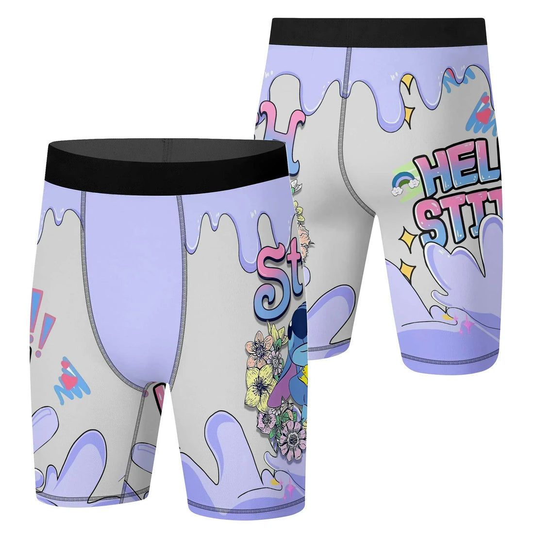 Hello Stitch Compression Shorts