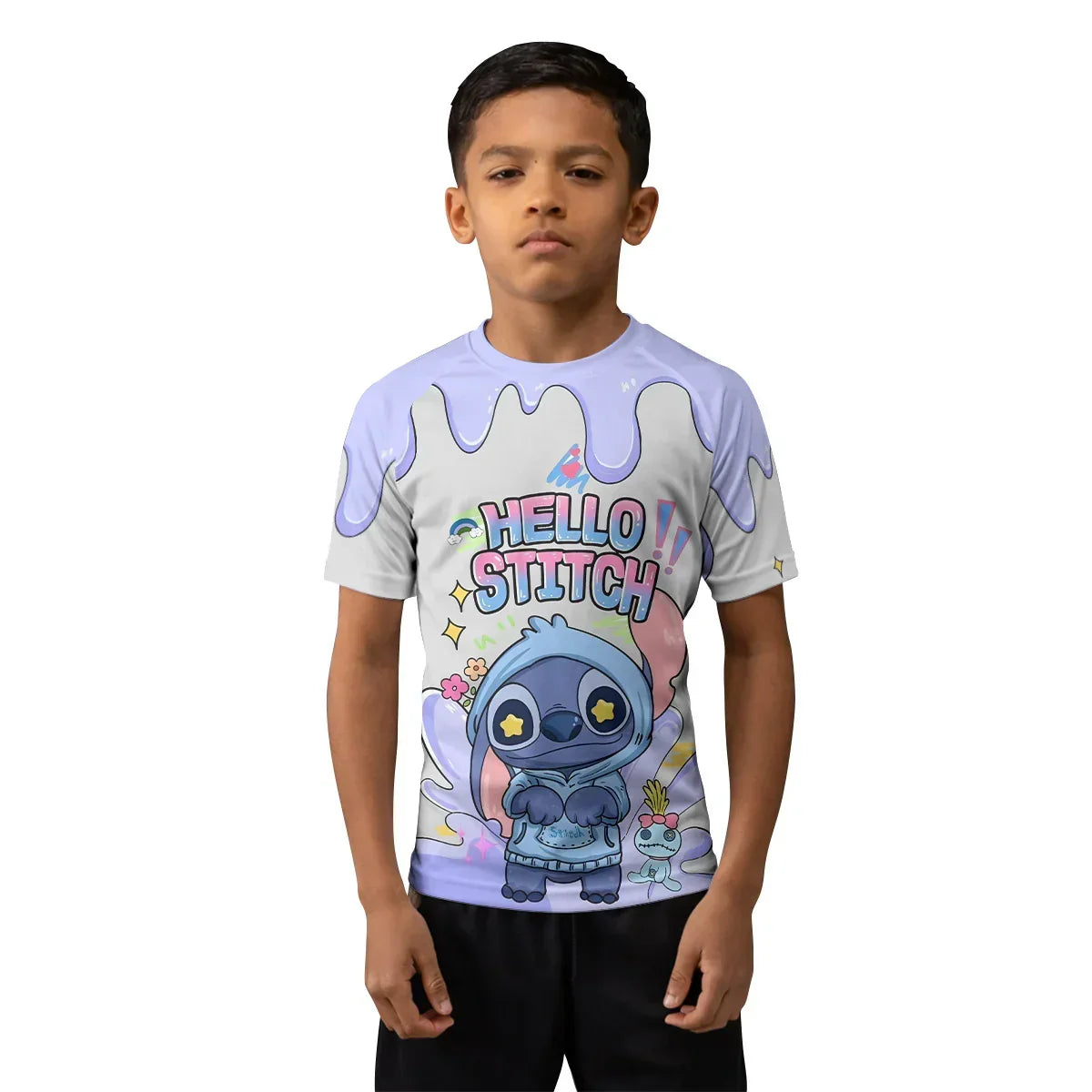 Hello Stitch Kids Rash Guard