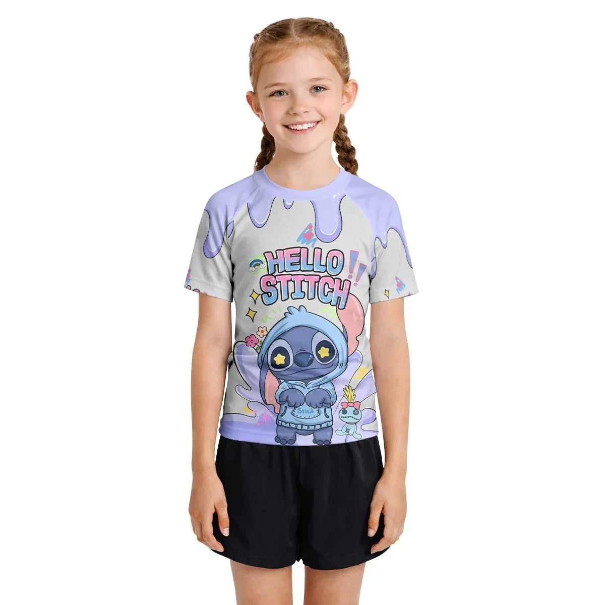 Hello Stitch Kids Rash Guard