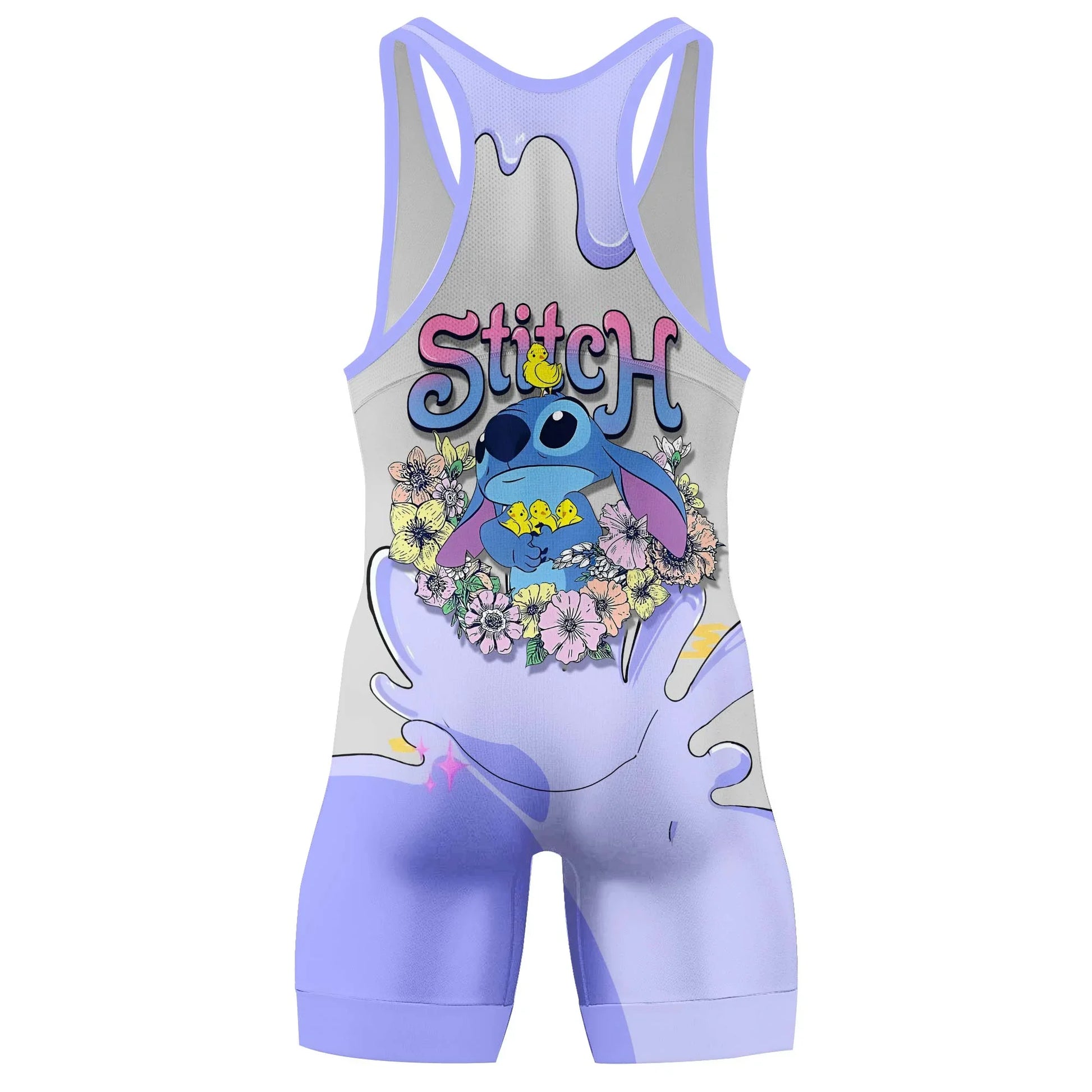 Hello Stitch Wrestling Singlet