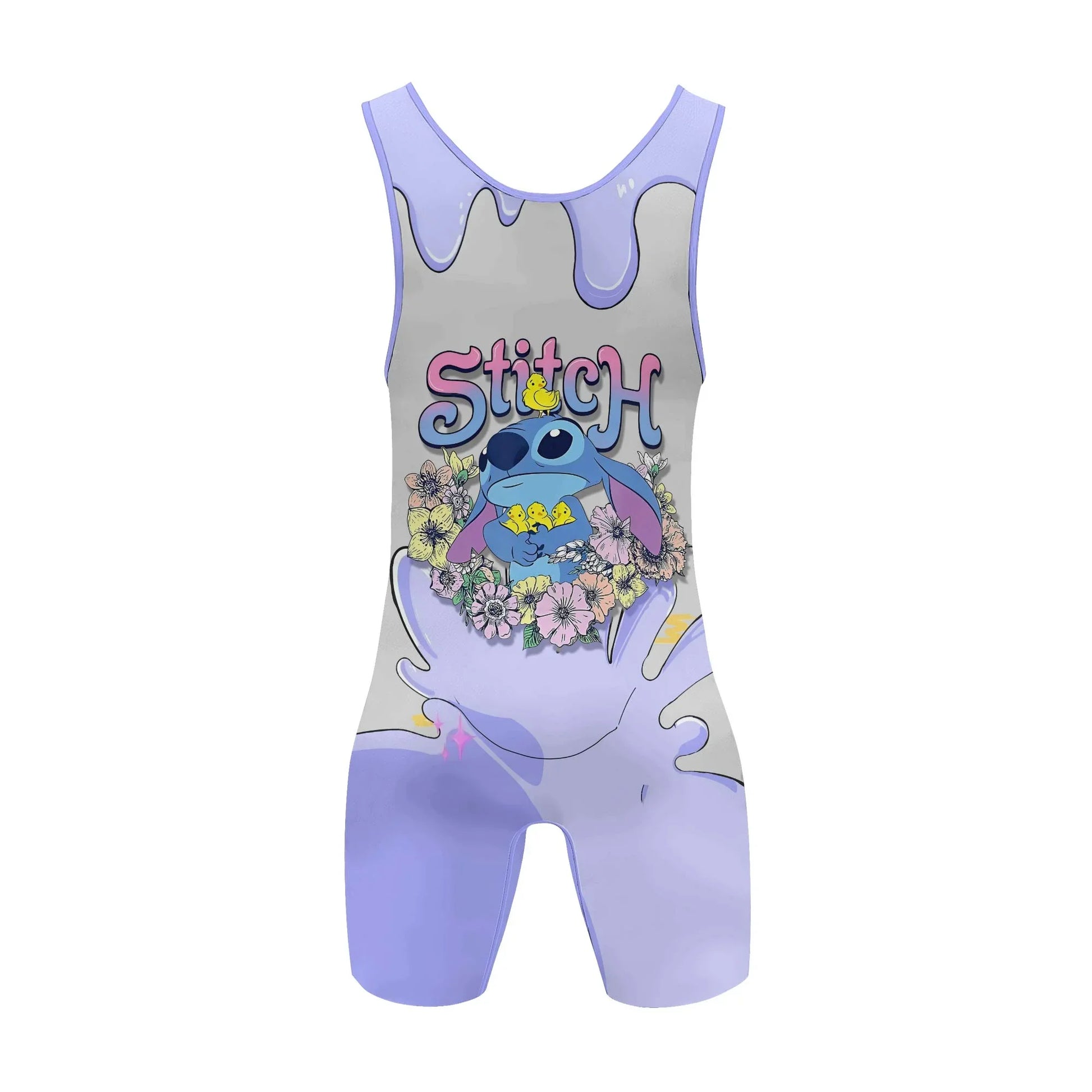 Hello Stitch Wrestling Singlet