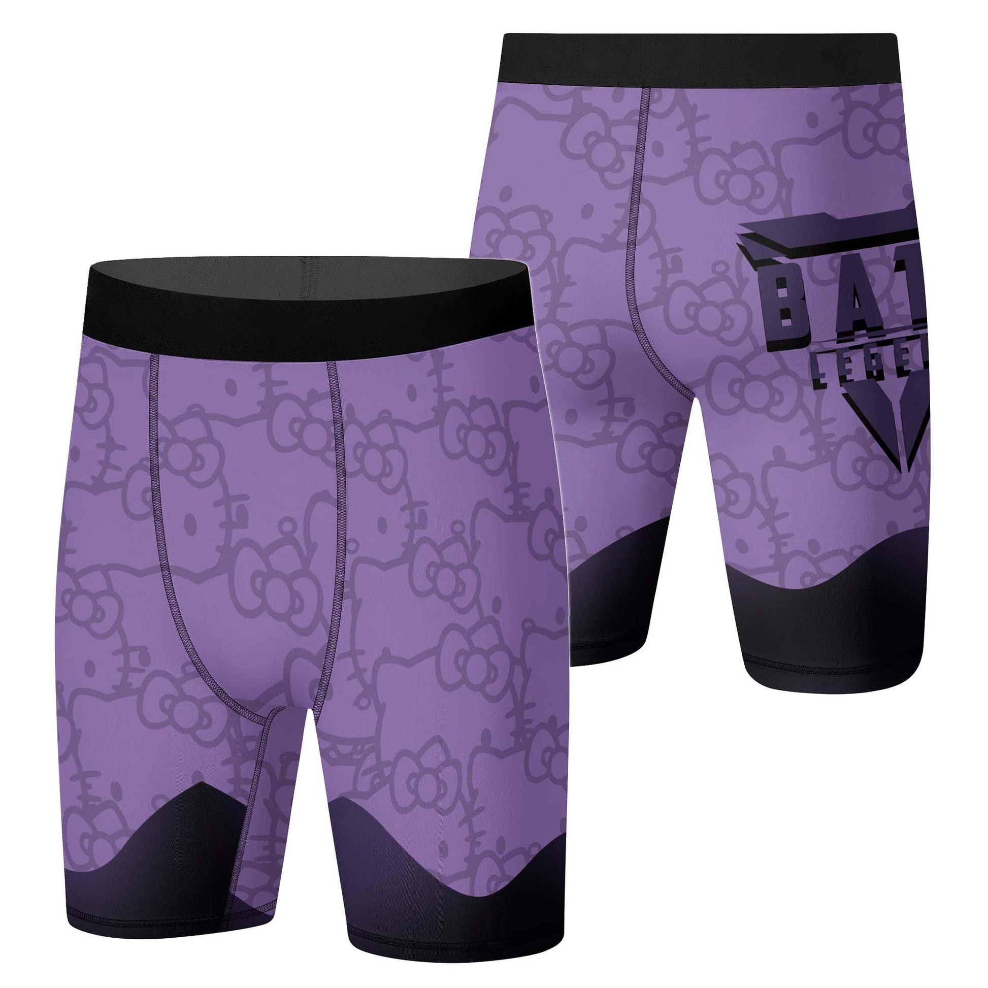 Hello Kitty Jiu Jitsu Purple Compression Shorts