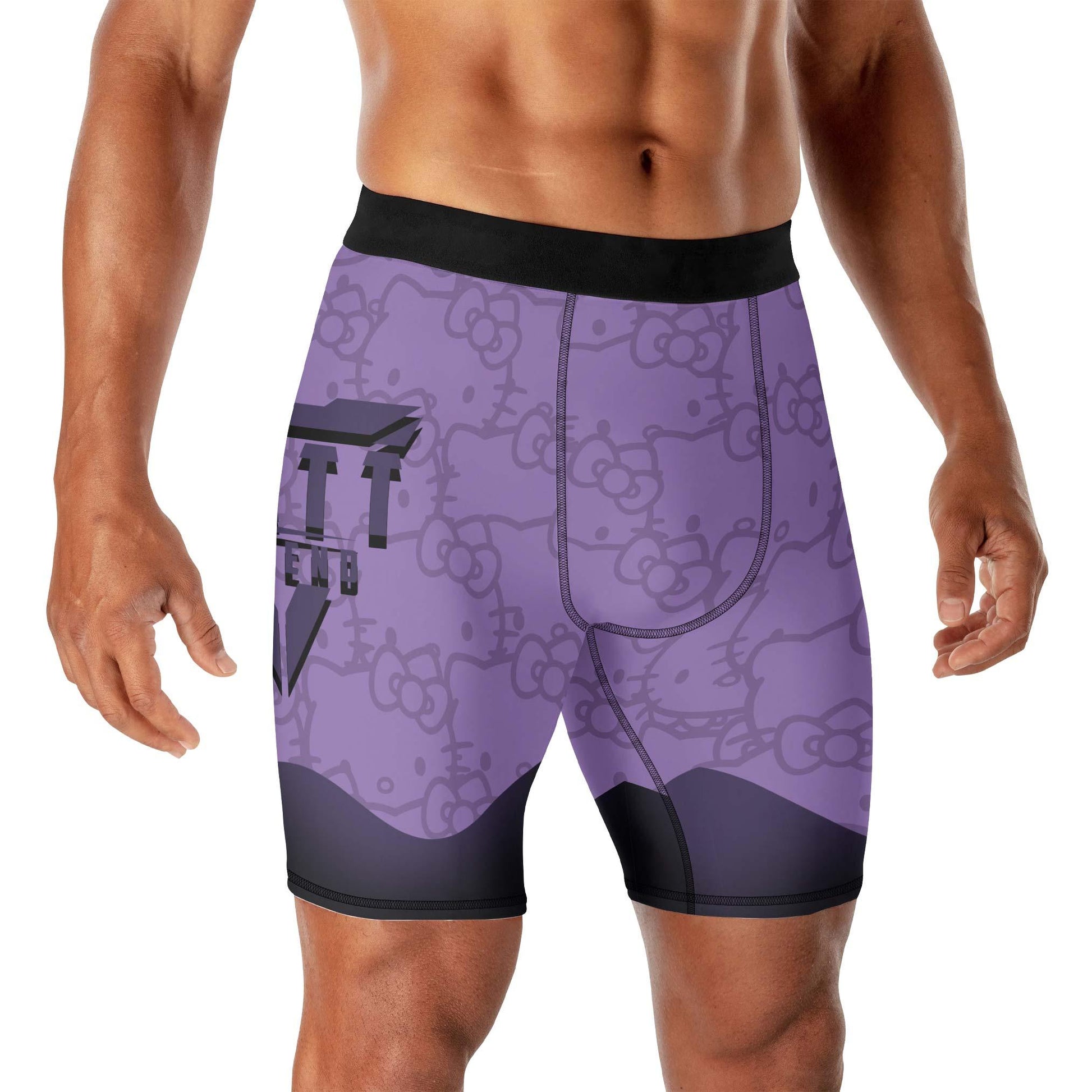 Hello Kitty Jiu Jitsu Purple Compression Shorts