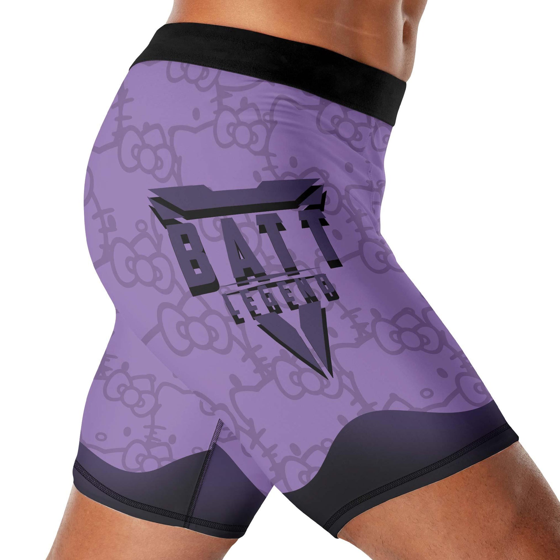 Hello Kitty Jiu Jitsu Purple Compression Shorts