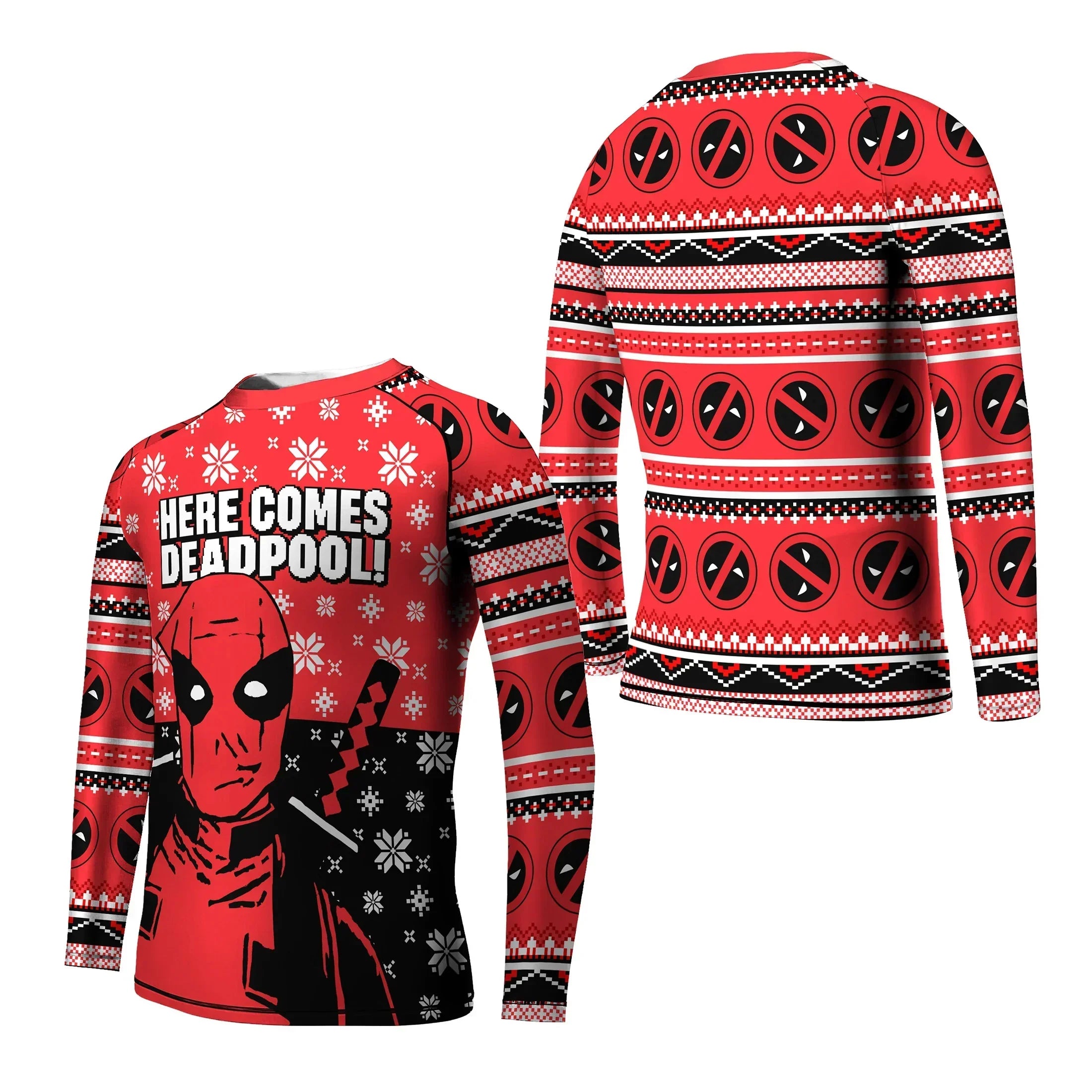 Here Comes Deadpool Kids Rash Guard | Kids Rash Guard for Sports