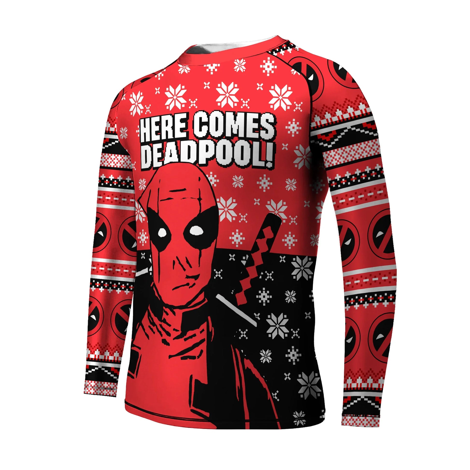 Here Comes Deadpool Kids Rash Guard