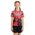 Here Comes Deadpool Kids Rash Guard