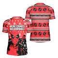 Here Comes Deadpool Kids Rash Guard