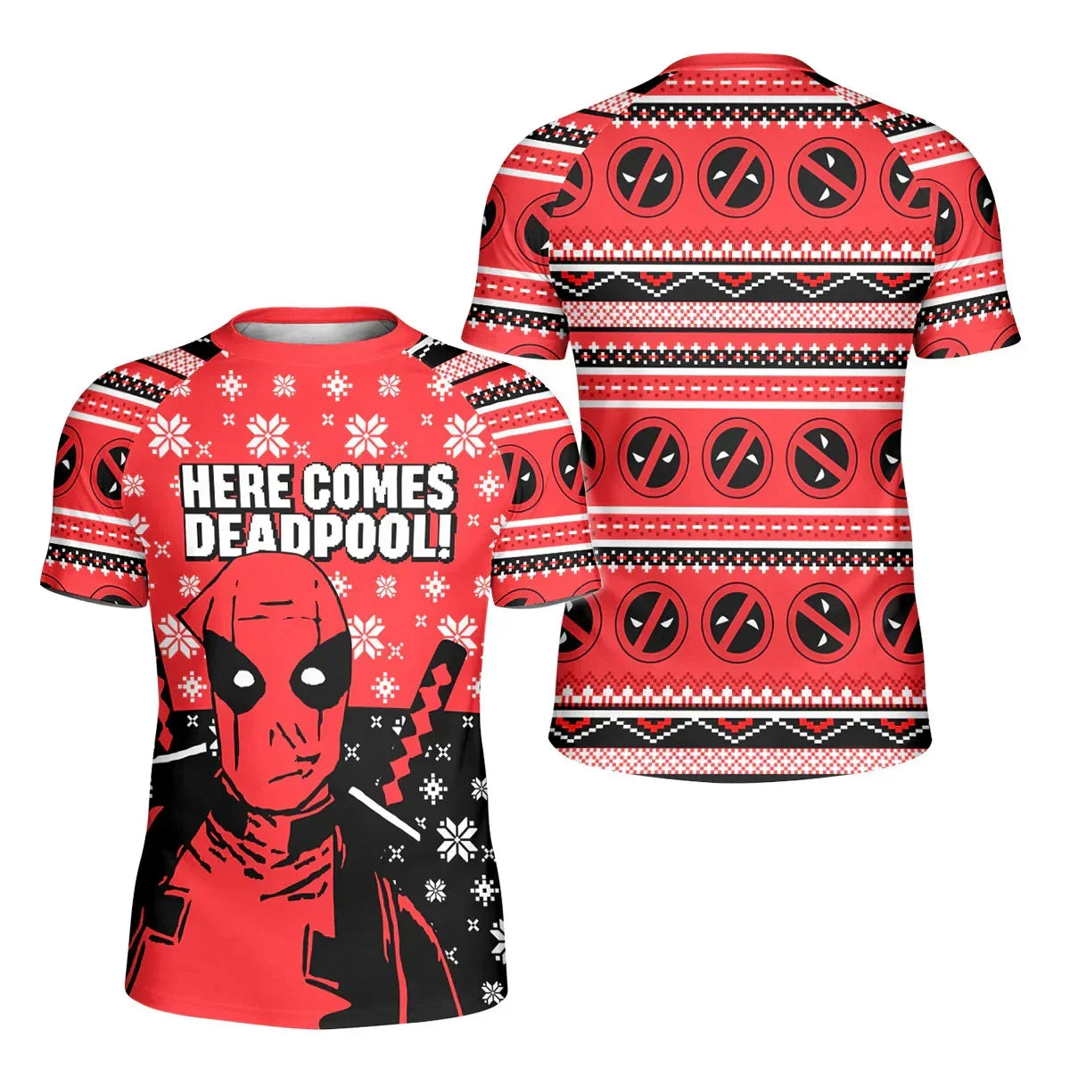 Here Comes Deadpool Kids Rash Guard